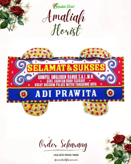 Papan Bunga Ucapan Selamat Loning
